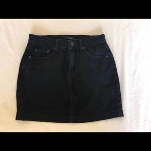 Black Denim Forever 21 Miniskirt